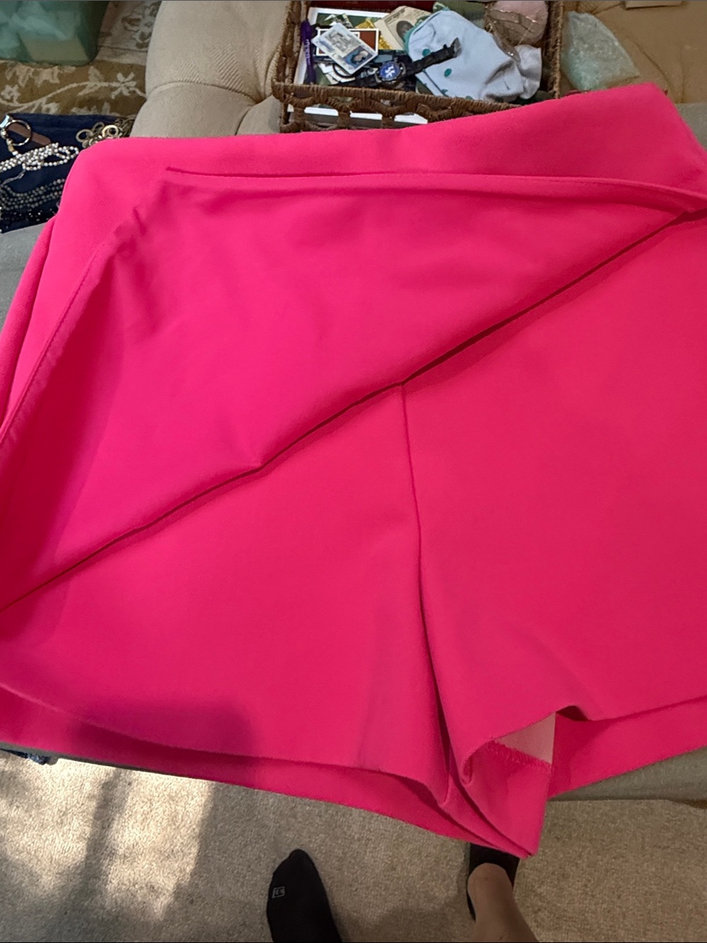 Zara Hot Pink Mini Skort - Picture 10 of 14